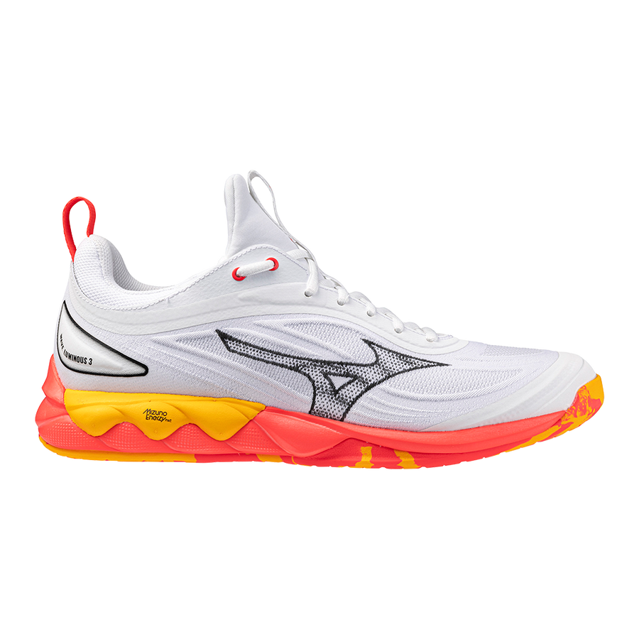 Mizuno WAVE LUMINOUS 3 White/Fiery Coral 2/Citrus